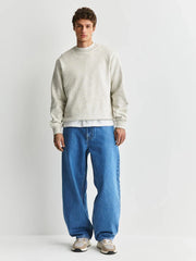 Mid Blue Balloon Fit Jeans
