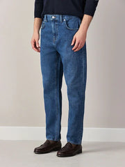 Mid Blue Denim Regular Fit Jeans
