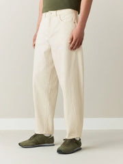 Ecru White Barrel Fit N. Premium Denim Jeans