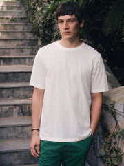 Ecru Lightweight Slub Modal T-Shirt
