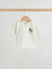 Grey/White Palm Top and Shorts Baby Set (0mths-2yrs)