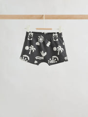 Grey/White Palm Top and Shorts Baby Set (0mths-2yrs)