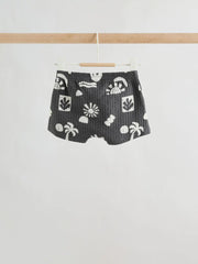 Grey/White Palm Top and Shorts Baby Set (0mths-2yrs)