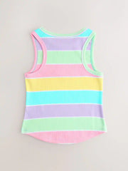 Pastel Stripe Rib Vest (3-16yrs)