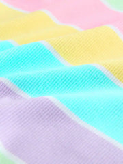Pastel Stripe Rib Vest (3-16yrs)
