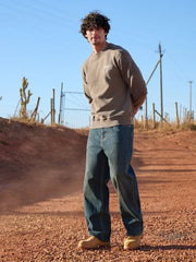Dark Vintage Blue Baggy Fit Jeans