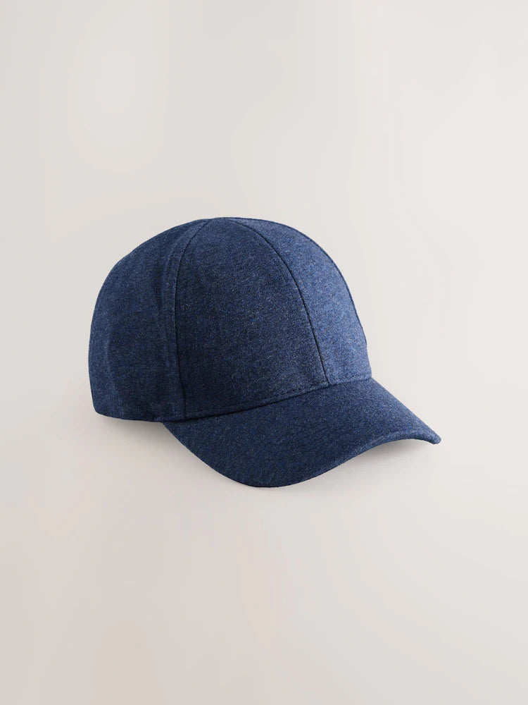 Navy Blue Jersey Marl Cap (3mths-13yrs)
