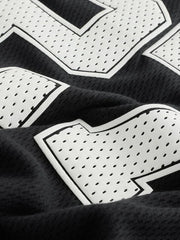 Black/White Varsity Short Sleeve T-Shirt (3-16yrs)