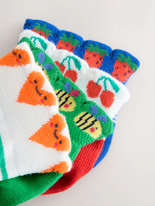 Multi Cotton Rich Trainer Socks 4 Pack