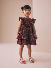 Brown Tiered Summer Dress (3mths-7yrs)