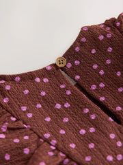 Brown Tiered Summer Dress (3mths-7yrs)
