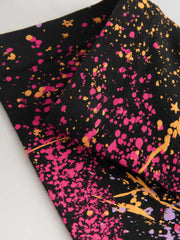 Black/Pink Splat Leggings (3-16yrs)