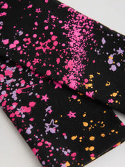 Black/Pink Splat Leggings (3-16yrs)