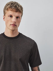 Brown Regular Fit Heritage Herringbone T-Shirt