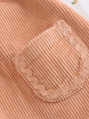 Rust Brown Cord Baby Bodysuit And Pinafore Set 2 Piece (0mths-2yrs)