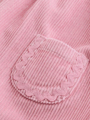 Pink Cord Baby Bodysuit And Pinafore Set 2 Piece (0mths-2yrs)