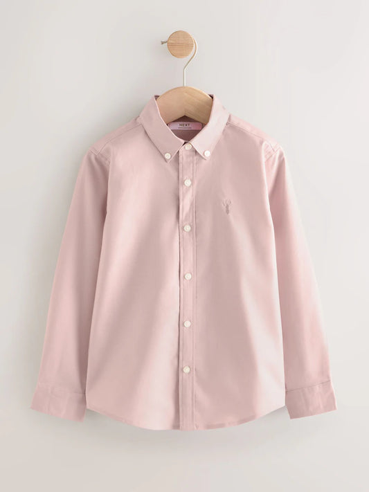 Light Pink Single Oxford Shirt (3-16yrs)