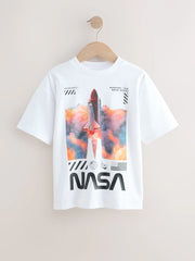 NEXT - White NASA Short Sleeve T-Shirt (3-16yrs)