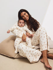 Neutral Hamish Two Way Zip Baby Sleepsuits 3 Pack (0-2yrs)