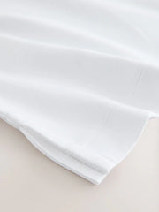White Oversized Boxy Heavyweight Interlock T-Shirt