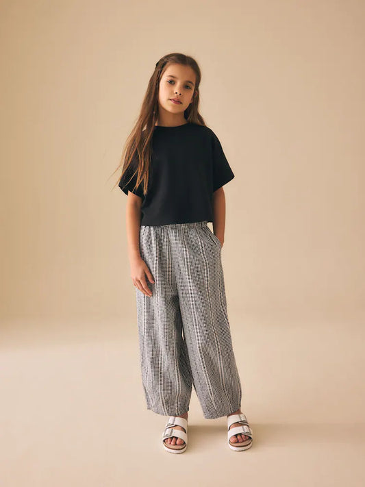 Black Oversized Boxy Heavyweight Interlock T-Shirt
