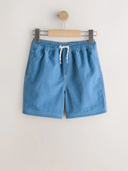 Blue Contrast Stitch Swim Shorts (3-16yrs)