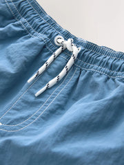 Blue Contrast Stitch Swim Shorts (3-16yrs)
