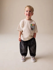 Light Grey Marvel Short Sleeve Cotton T-Shirt