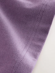 Purple Checkerboard Smile Short Sleeve Graphic T-Shirt (3-16yrs)