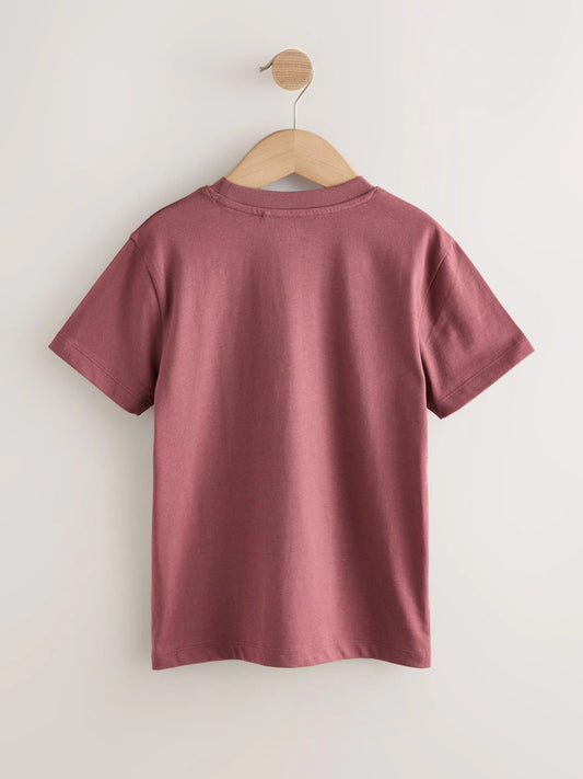 Berry Red Regular Fit Short Sleeve T-Shirt