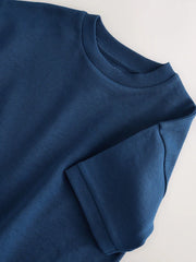 NEXT - Navy Blue Relaxed Fit Heavyweight T-Shirt (3-16yrs)