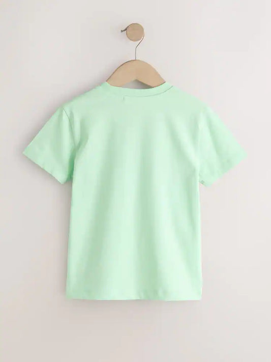 Green Pastel Regular Fit Short Sleeve T-Shirt (3-16yrs)