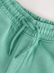 Mineral Green Regular Fit Basic Shorts (3-16yrs)