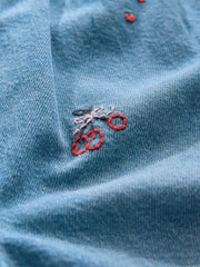 Red Hearts Embroidered Jeans