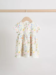 NEXT - Pink Fairy Baby Short Sleeve Dress 2 Pack (0mths-3yrs)