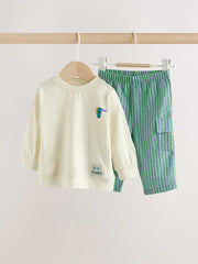 Green Dogs Baby Top and Trousers Set