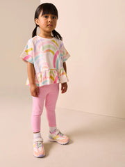 NEXT - Rainbow Short Sleeve Peplum T-Shirt (3mths-7yrs)