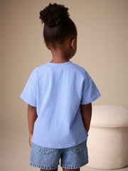 NEXT - Blue Cupcake Short Sleeve Embroidered T-Shirt (3mths-7yrs)