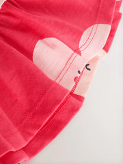 NEXT - Red Heart Short Sleeve Peplum T-Shirt (3mths-7yrs)