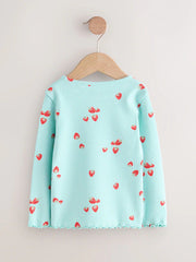 NEXT - NCNMD-Lightweight Tops-Blue Strawberry Rib