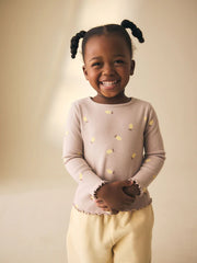 NEXT - NCNMD-Lightweight Tops-Neutral Lemon Print Rib