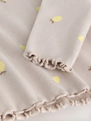 NEXT - NCNMD-Lightweight Tops-Neutral Lemon Print Rib