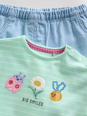 Green Long Sleeve Tops and Trousers Baby 2 Piece Set (0mths-2yrs)