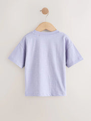 Purple Dinosaur Short Sleeve Graphic T-Shirt (3mths-7yrs)