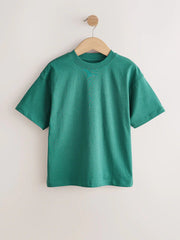 White/Navy/Green/Orange Relaxed Fit Short Sleeves T-Shirts 4 Pack (3-16yrs)