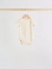 Fluro Pink Baby Short Sleeve Bodysuits 5 Pack