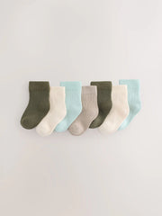 Green Baby Socks 7 Pack