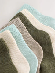 Green Baby Socks 7 Pack