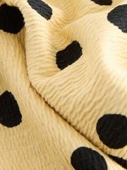 Yellow Spot Wide Leg Textured Trousers (3-16yrs)
