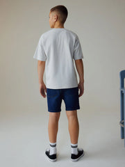 Dark Blue Single Denim Shorts (3-16yrs)
